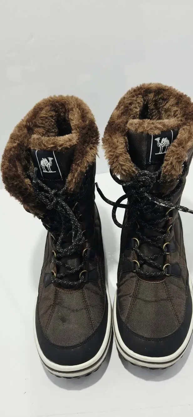 ZeroXposur Women's Winter Boots Faux Fur Lined Brown US 8 K94234601